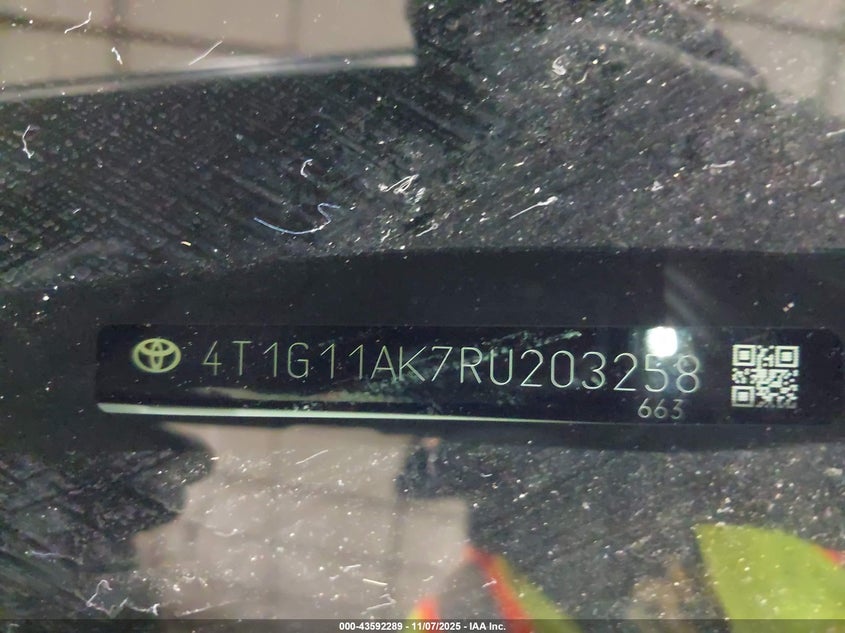 2024 TOYOTA CAMRY SE NIGHTSHADE - 4T1G11AK7RU203258