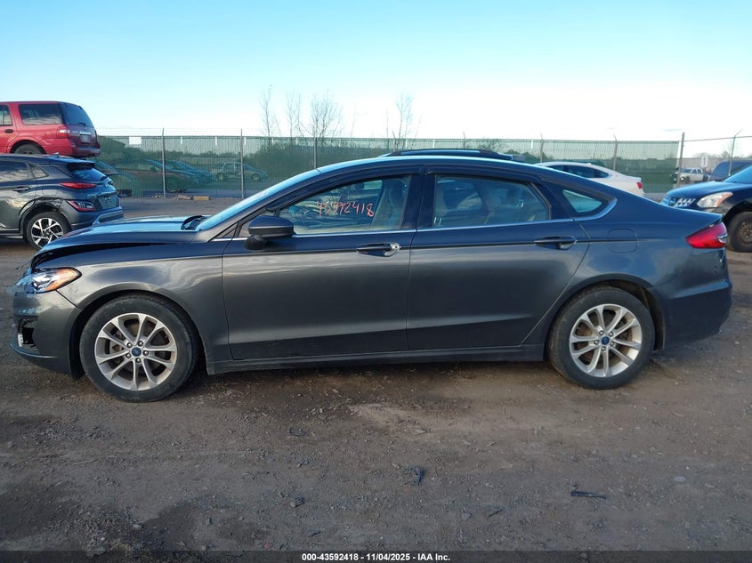 2019 Ford Fusion Se VIN: 3FA6P0H77KR210031 Lot: 43592418