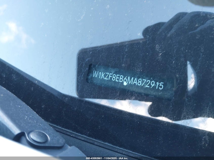 2021 MERCEDES-BENZ E 350 4MATIC W1KZF8EB6MA872915