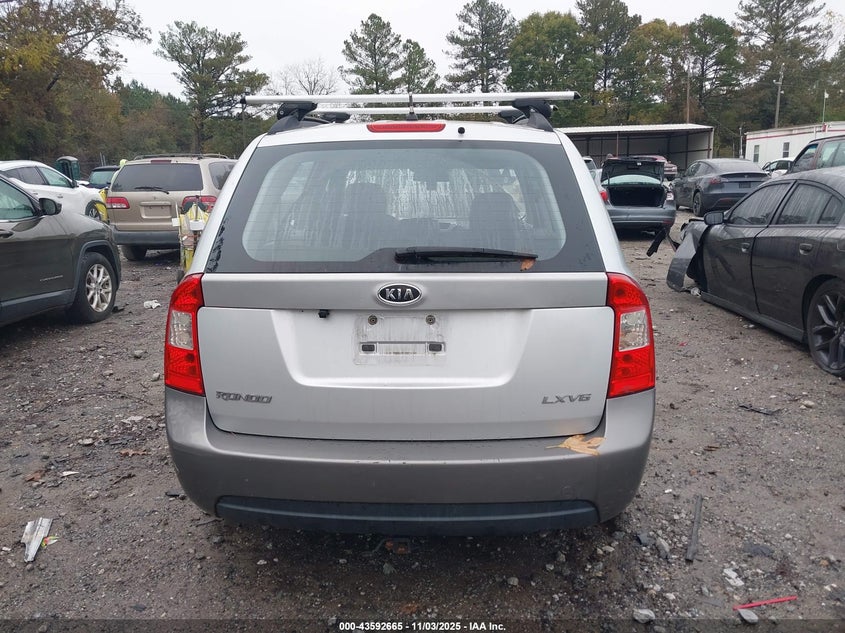 2008 Kia Rondo Lx V6 VIN: KNAFG526387136756 Lot: 43592665