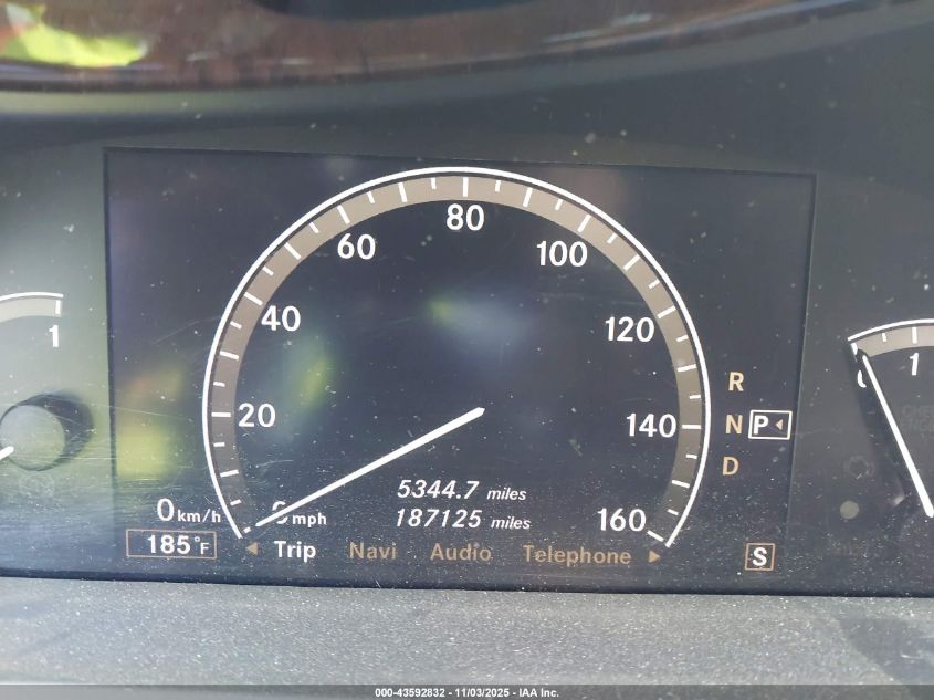 2007 Mercedes-Benz S 550 VIN: WDDNG71X17A081039 Lot: 43592832