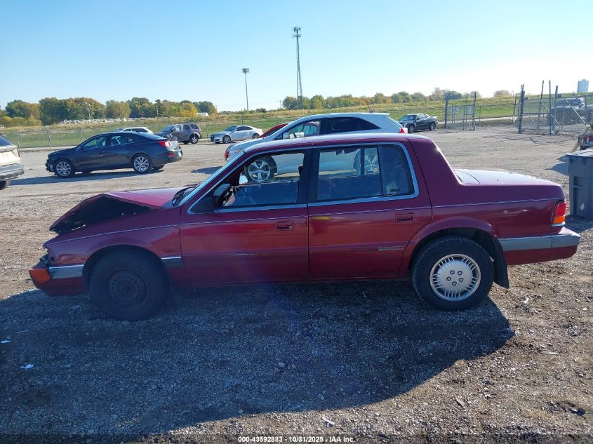 1990 Dodge Spirit VIN: 1B3XA46K0LF802725 Lot: 43592883