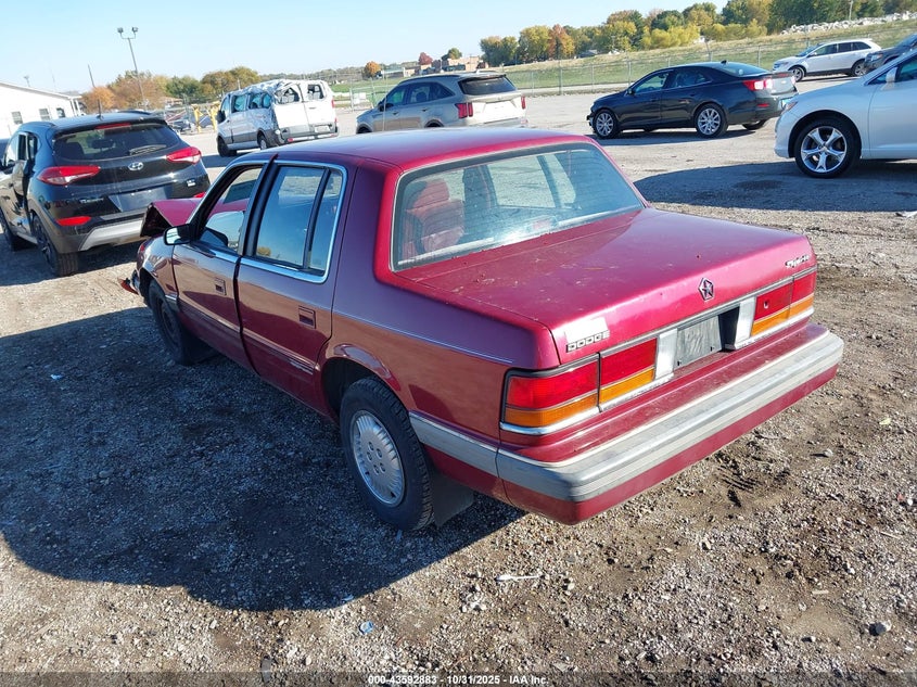 1B3XA46K0LF802725 1990 DODGE SPIRIT photo no. 3
