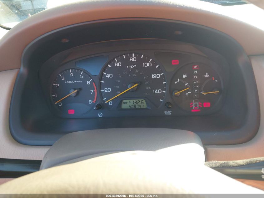 2000 Honda Accord 3.0 Ex VIN: 1HGCG1655YA049056 Lot: 43592996