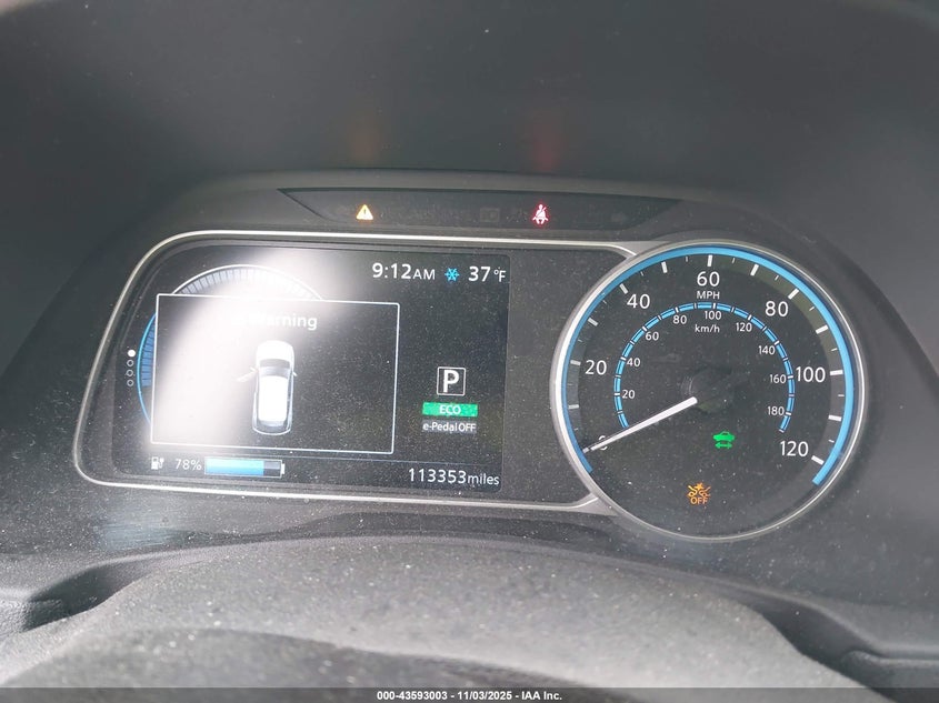 2019 Nissan Leaf Sv Plus VIN: 1N4BZ1CP3KC312334 Lot: 43593003