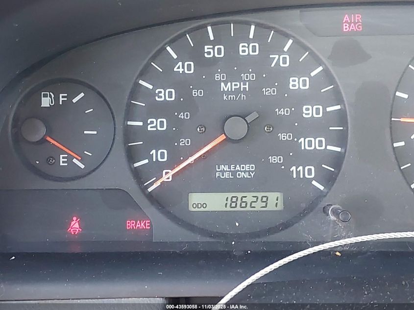 2000 Nissan Frontier Xe VIN: 1N6DD21S4YC388021 Lot: 43593058