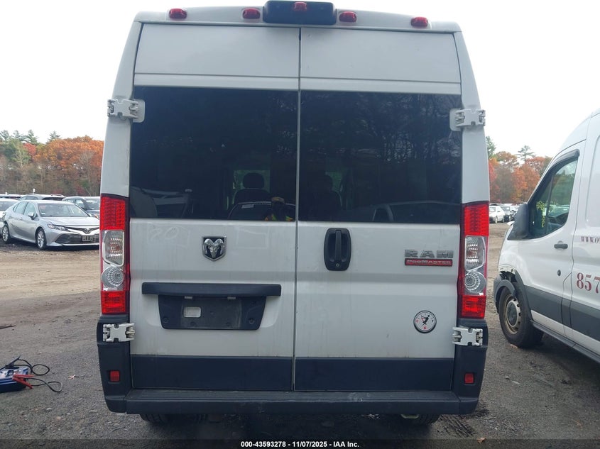 2021 Ram Promaster 2500 High Roof 159 Wb VIN: 3C6LRVDGXME590798 Lot: 43593278