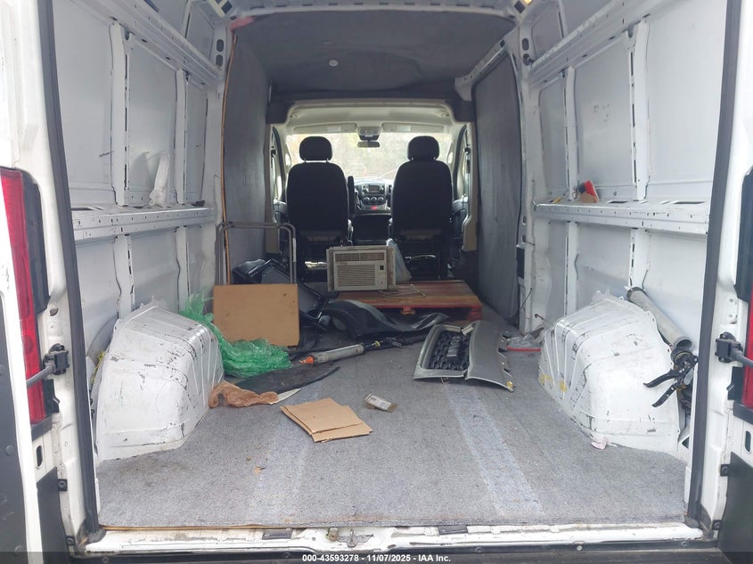 2021 Ram Promaster 2500 High Roof 159 Wb VIN: 3C6LRVDGXME590798 Lot: 43593278