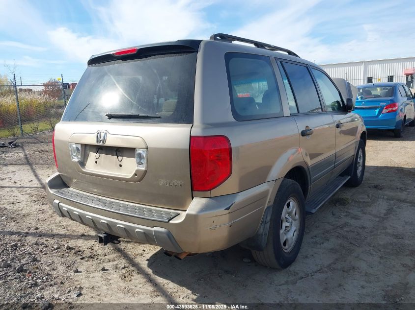 2003 Honda Pilot Lx VIN: 2HKYF18123H544074 Lot: 43593626