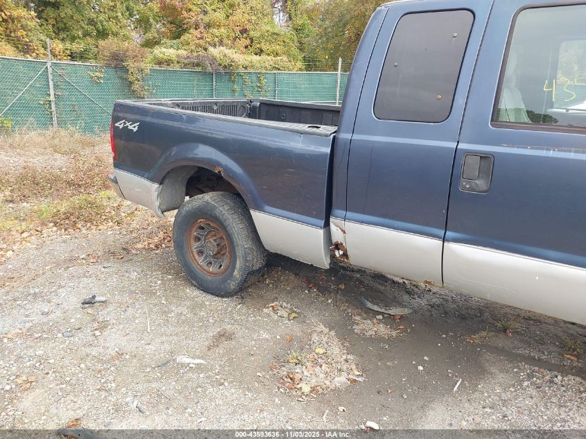 2004 Ford F-250 Lariat/Xl/Xlt VIN: 1FTNX21L74EA15884 Lot: 43593636