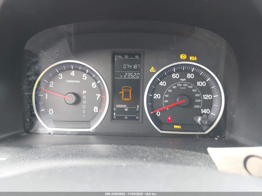 2007 Honda Cr-V Lx VIN: JHLRE48347C076749 Lot: 43593638