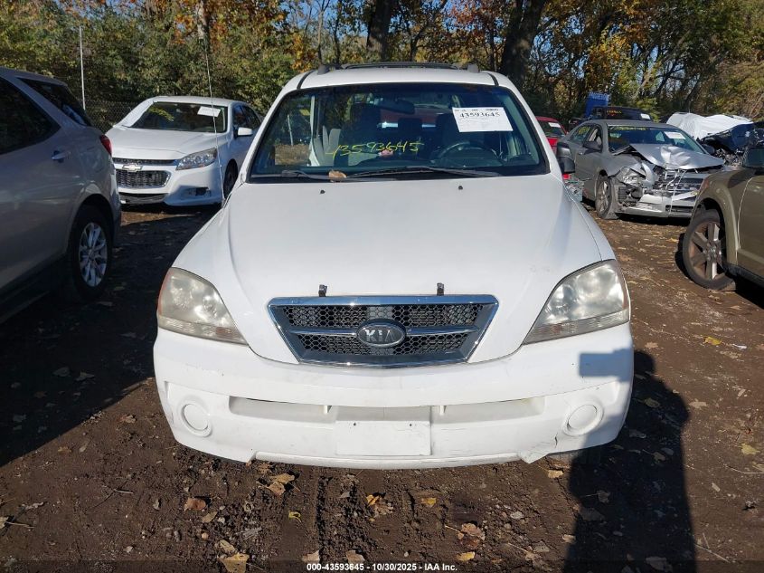 2006 Kia Sorento Ex/Lx VIN: KNDJC733865585867 Lot: 43593645