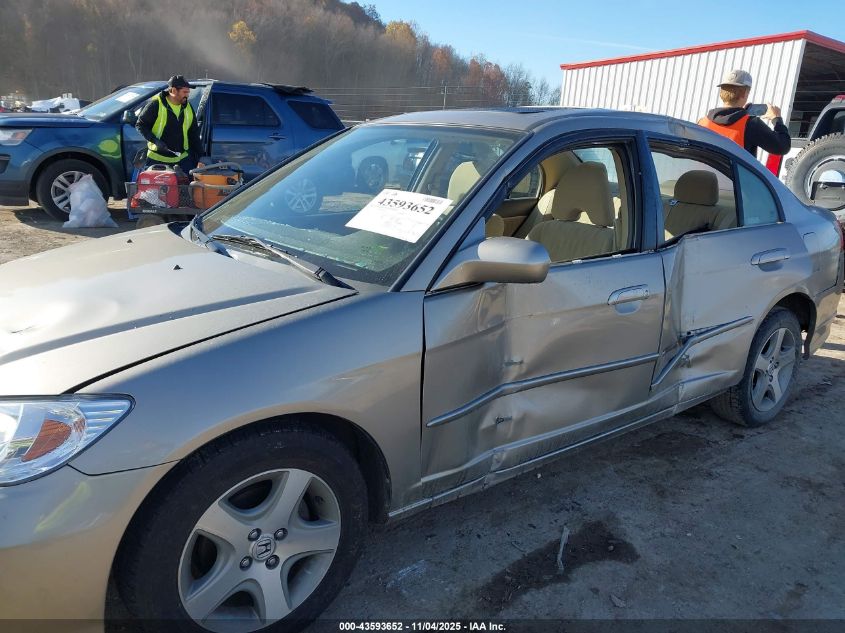 2005 Honda Civic Ex VIN: 2HGES26765H591956 Lot: 43593652