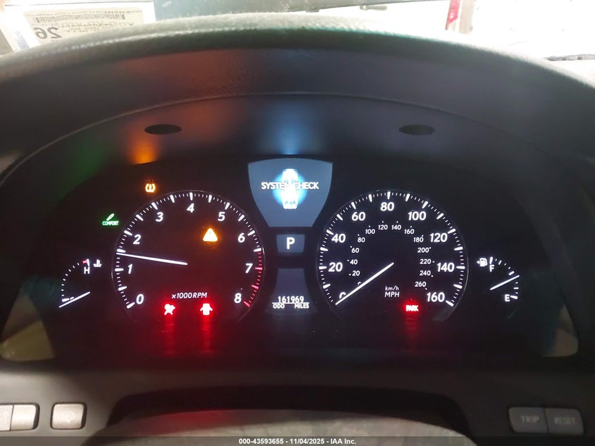 2009 Lexus Ls 460 VIN: JTHCL46F995004313 Lot: 43593655