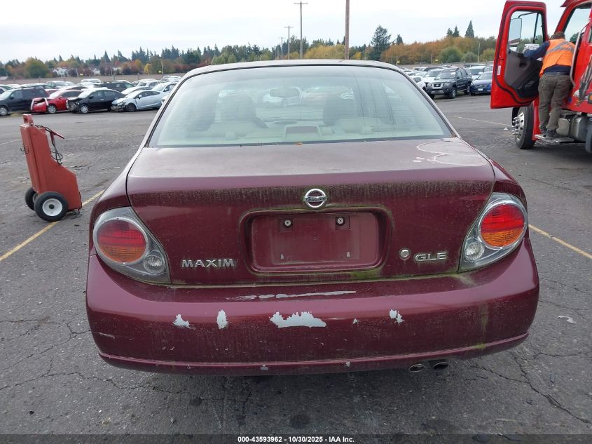 2002 Nissan Maxima Gle VIN: JN1DA31D12T403040 Lot: 43593962