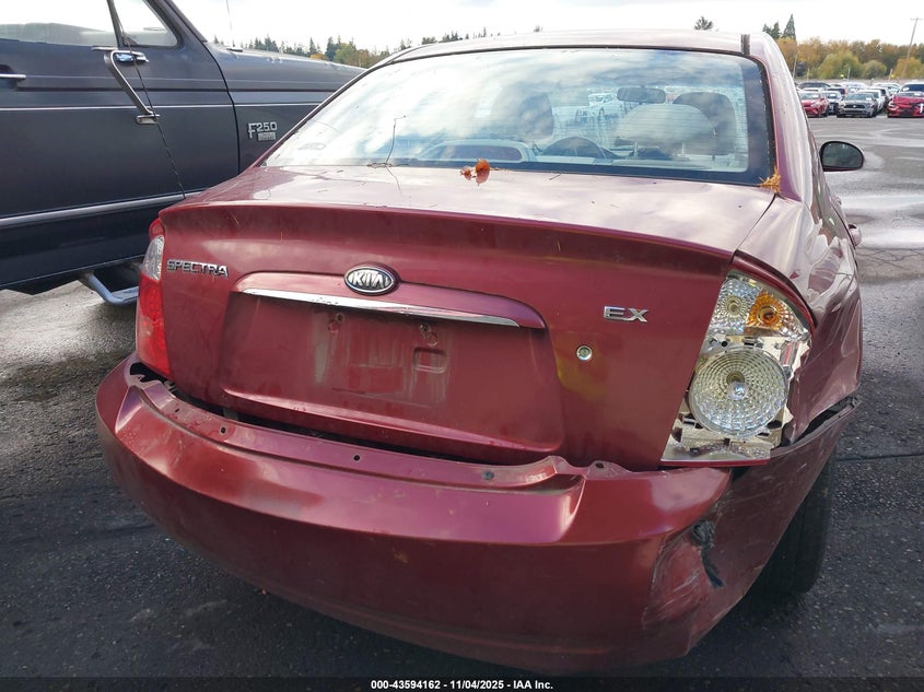 2006 Kia Spectra Ex/Lx/Sx VIN: KNAFE121X65265122 Lot: 43594162