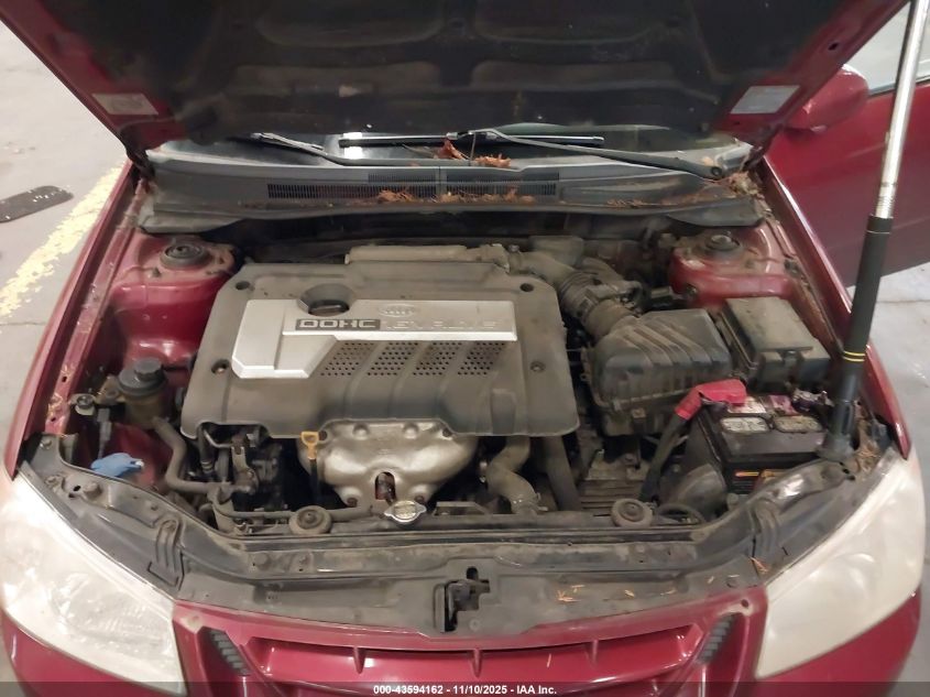 2006 Kia Spectra Ex/Lx/Sx VIN: KNAFE121X65265122 Lot: 43594162