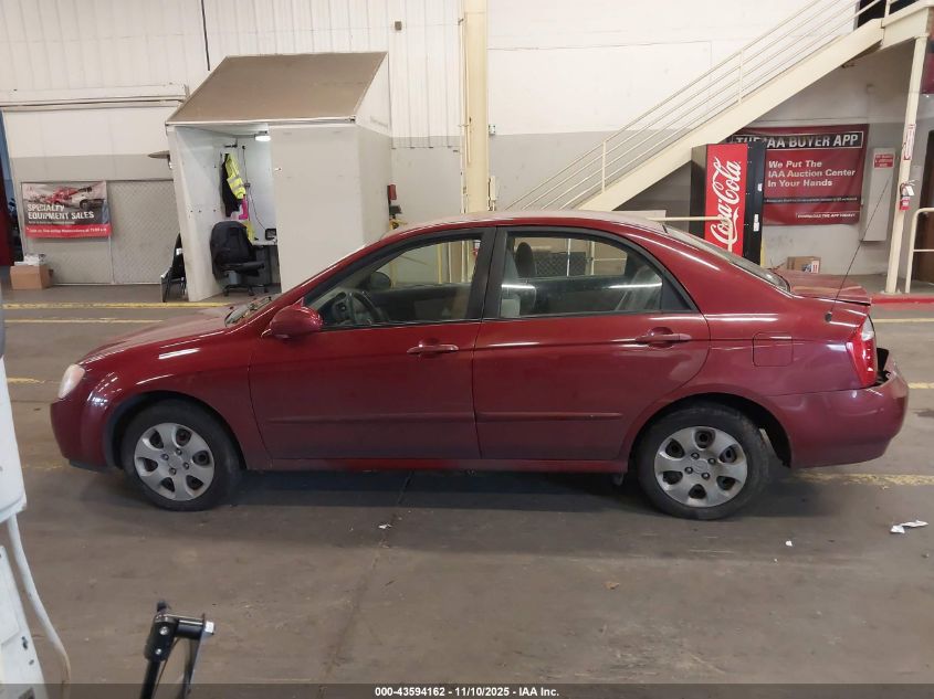 2006 Kia Spectra Ex/Lx/Sx VIN: KNAFE121X65265122 Lot: 43594162