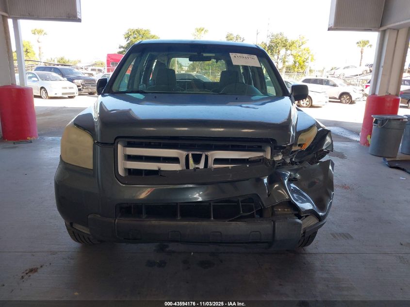 2006 Honda Pilot Lx VIN: 5FNYF28136B044109 Lot: 43594176