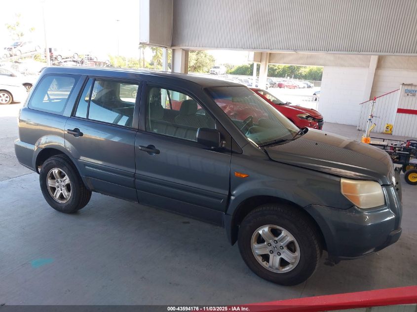 2006 Honda Pilot Lx VIN: 5FNYF28136B044109 Lot: 43594176