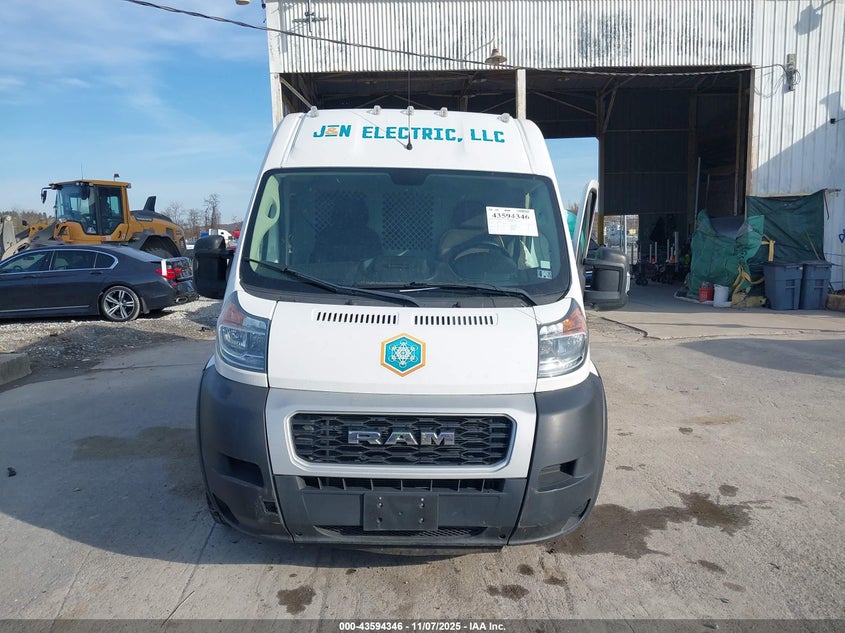 2021 RAM PROMASTER 2500 HIGH ROOF 159 WB 3C6LRVDG5ME522618