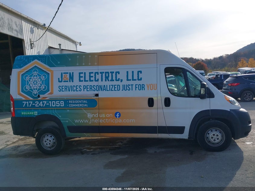 2021 RAM PROMASTER 2500 HIGH ROOF 159 WB 3C6LRVDG5ME522618