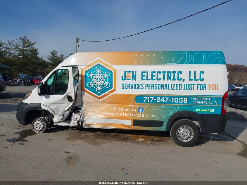 2021 RAM PROMASTER 2500 HIGH ROOF 159 WB 3C6LRVDG5ME522618