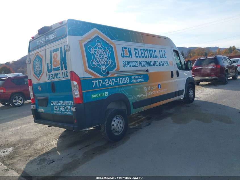2021 RAM PROMASTER 2500 HIGH ROOF 159 WB 3C6LRVDG5ME522618