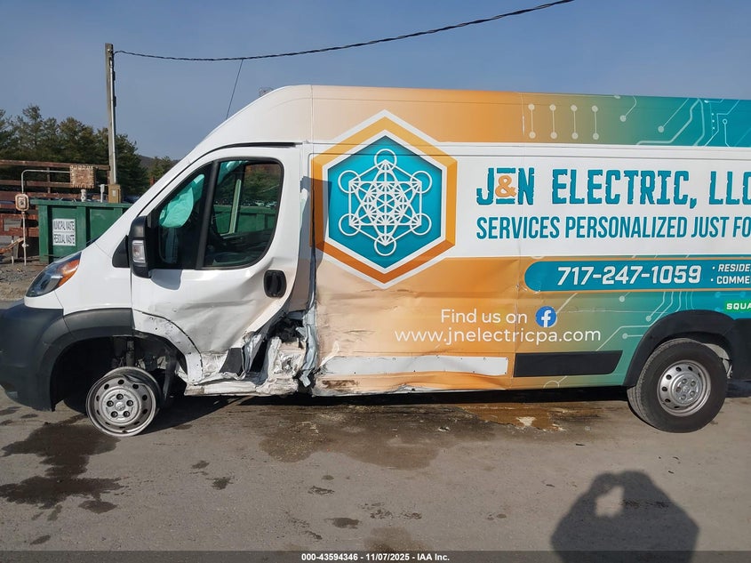 2021 RAM PROMASTER 2500 HIGH ROOF 159 WB 3C6LRVDG5ME522618