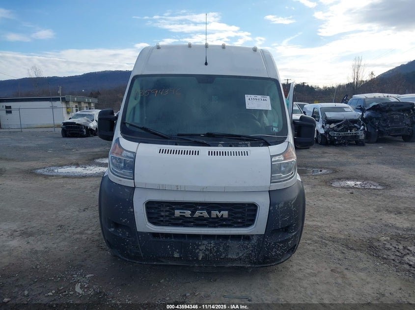 2021 Ram Promaster 2500 High Roof 159 Wb VIN: 3C6LRVDG5ME522618 Lot: 43594346