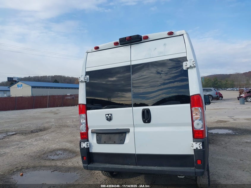 2021 Ram Promaster 2500 High Roof 159 Wb VIN: 3C6LRVDG5ME522618 Lot: 43594346