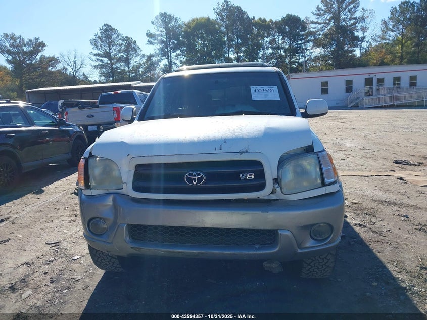 2002 Toyota Sequoia Sr5 V8 VIN: 5TDZT34A02S087062 Lot: 43594357