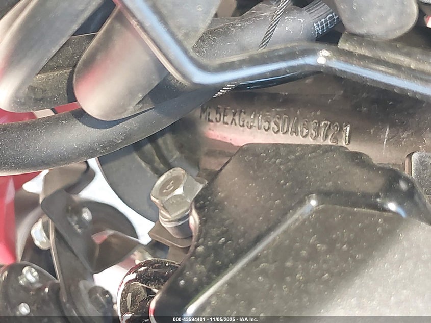 2025 Kawasaki Ex500 A/B VIN: ML5EXGJ15SDA63721 Lot: 43594401