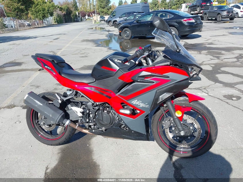 2025 Kawasaki Ex500 A/B VIN: ML5EXGJ15SDA63721 Lot: 43594401