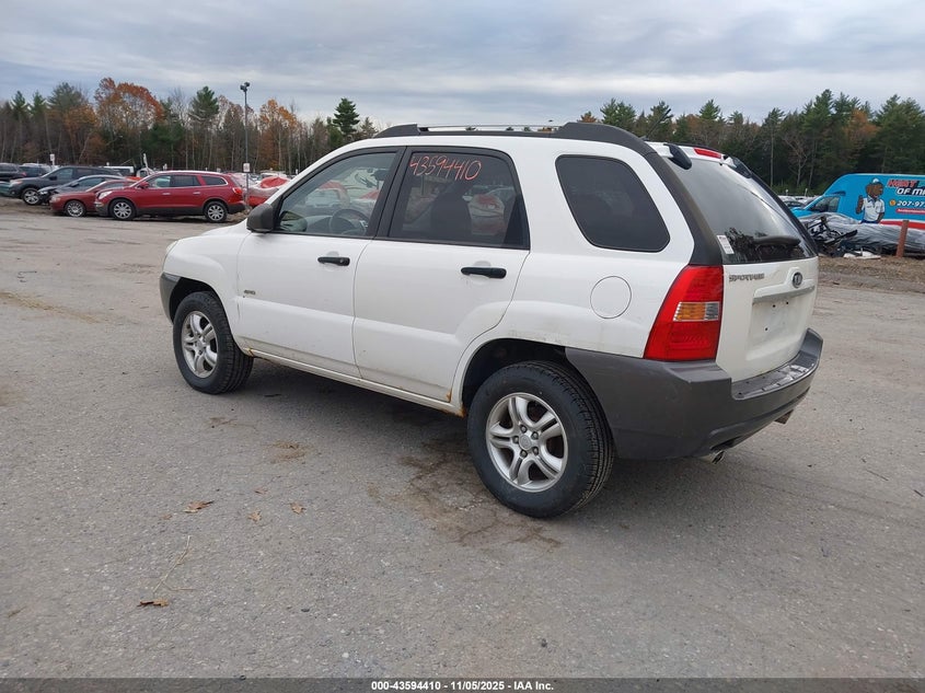 2008 Kia Sportage Lx V6 VIN: KNDJE723687455511 Lot: 43594410