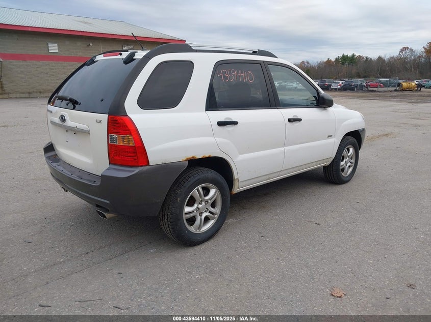 2008 Kia Sportage Lx V6 VIN: KNDJE723687455511 Lot: 43594410