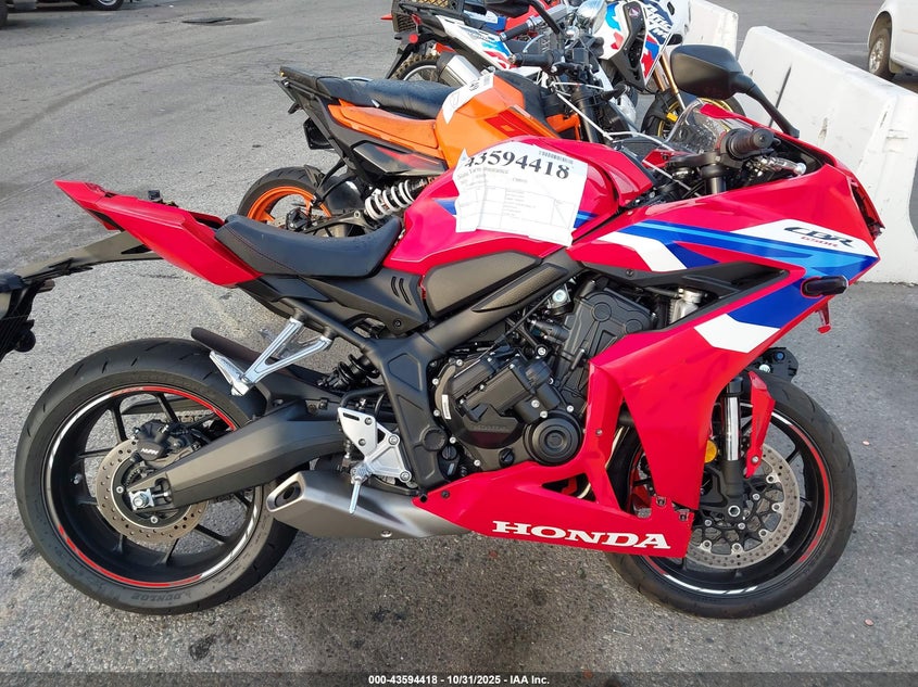 2025 Honda Cbr650 R VIN: MLHRH155XS5100877 Lot: 43594418