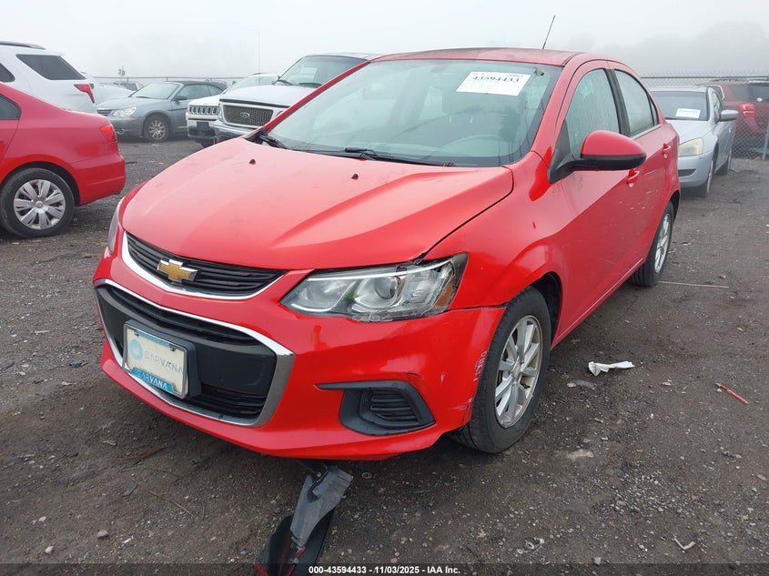 2017 CHEVROLET SONIC LT AUTO - 1G1JD5SH6H4138745
