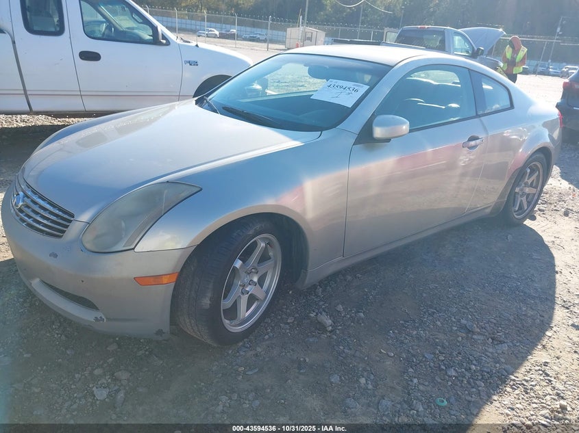 2004 Infiniti G35 silver coupe gasoline JNKCV54E34M301697 photo #3