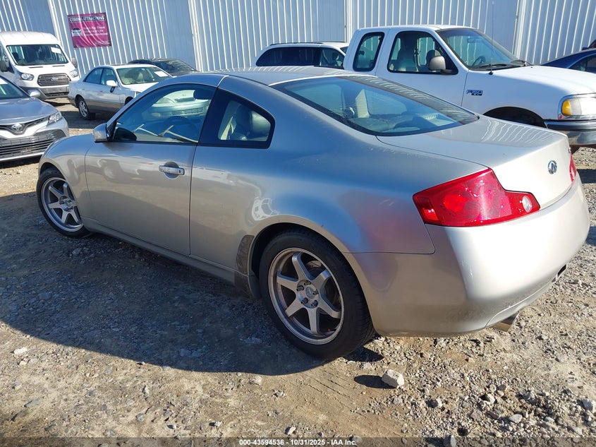 2004 Infiniti G35 silver coupe gasoline JNKCV54E34M301697 photo #4