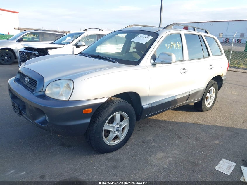 KM8SC73DX4U683956 2004 HYUNDAI SANTA FE photo no. 2