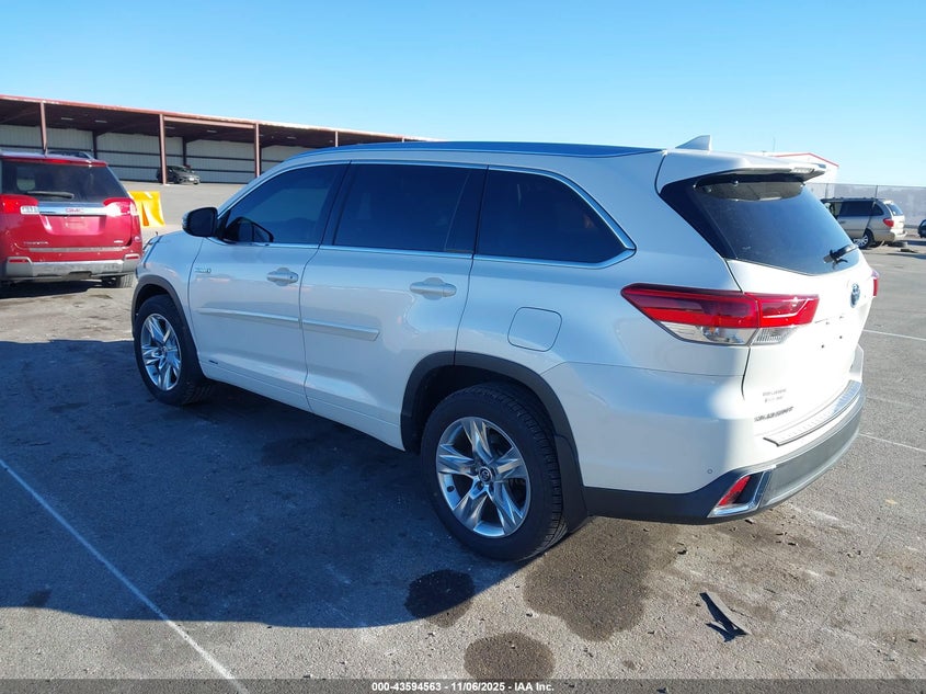2018 TOYOTA HIGHLANDER HYBRID LIMITED - 5TDDGRFH6JS046865