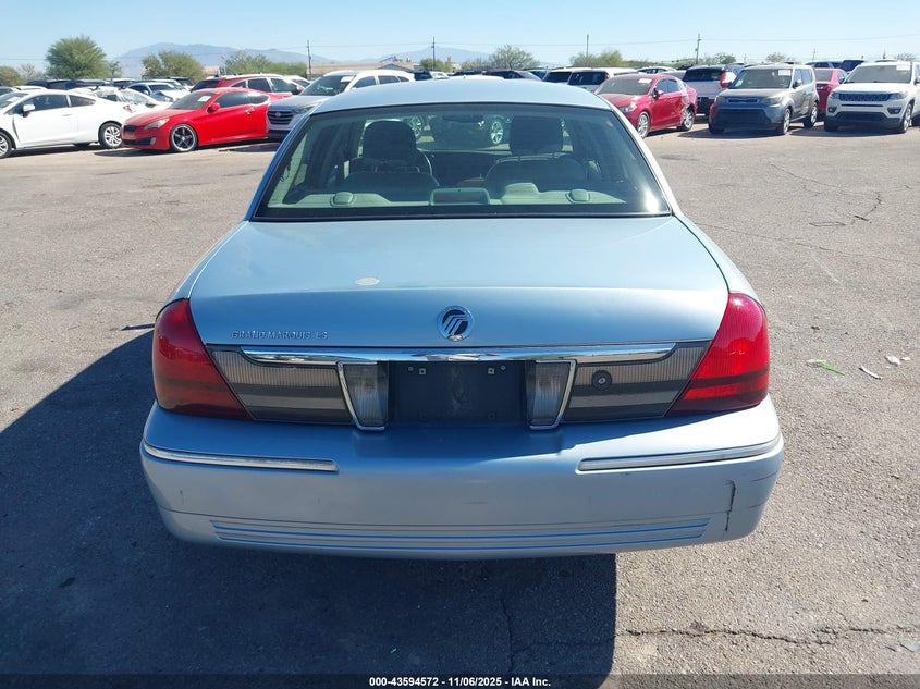 2008 Mercury Grand Marquis Ls VIN: 2MEFM75V68X649261 Lot: 43594572