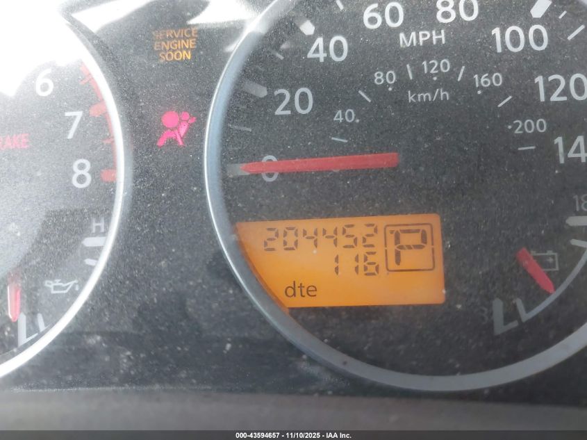 2007 Nissan Frontier Le VIN: 1N6AD06W97C423783 Lot: 43594657