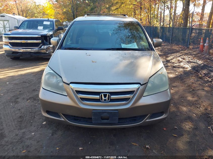 2005 Honda Odyssey Ex-L VIN: 5FNRL38765B040562 Lot: 43594672