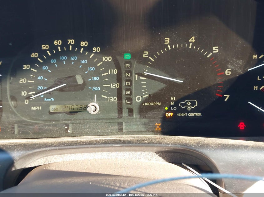 1999 Lexus Lx 470 VIN: JT6HT00W1X0040328 Lot: 43594842