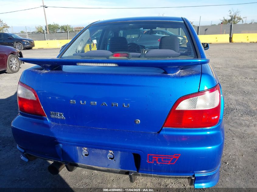 2002 Subaru Impreza Wrx VIN: JF1GD29652G514190 Lot: 43594863
