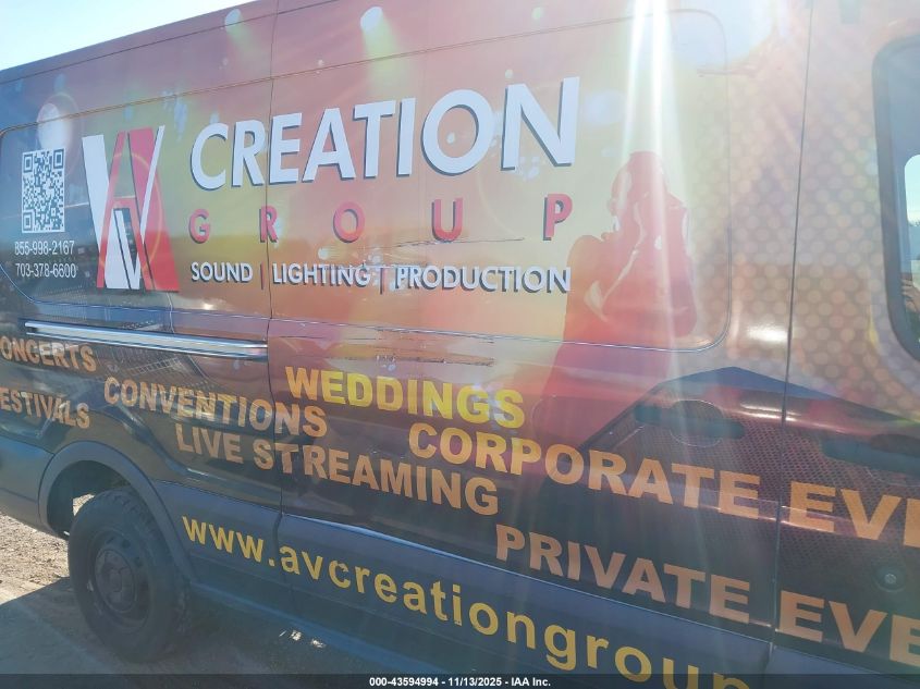 2018 Ford Transit-250 VIN: 1FTYR2CM5JKB40134 Lot: 43594994