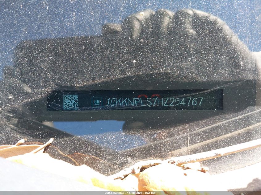 2017 GMC Acadia Denali VIN: 1GKKNPLS7HZ254767 Lot: 43595033