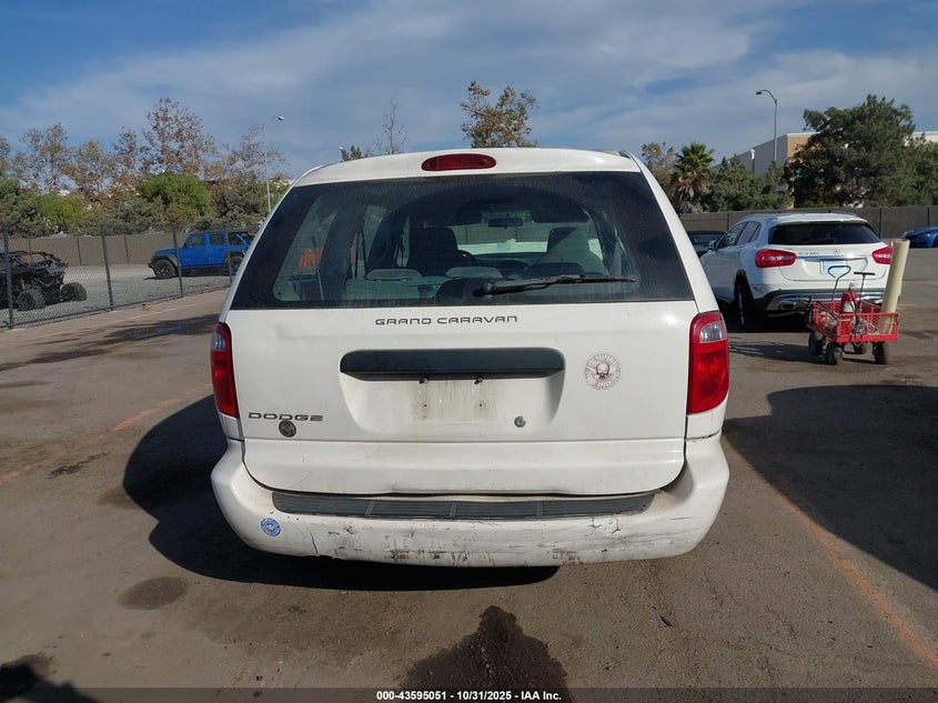 2005 Dodge Grand Caravan Se VIN: 1D4GP24R35B342877 Lot: 43595051